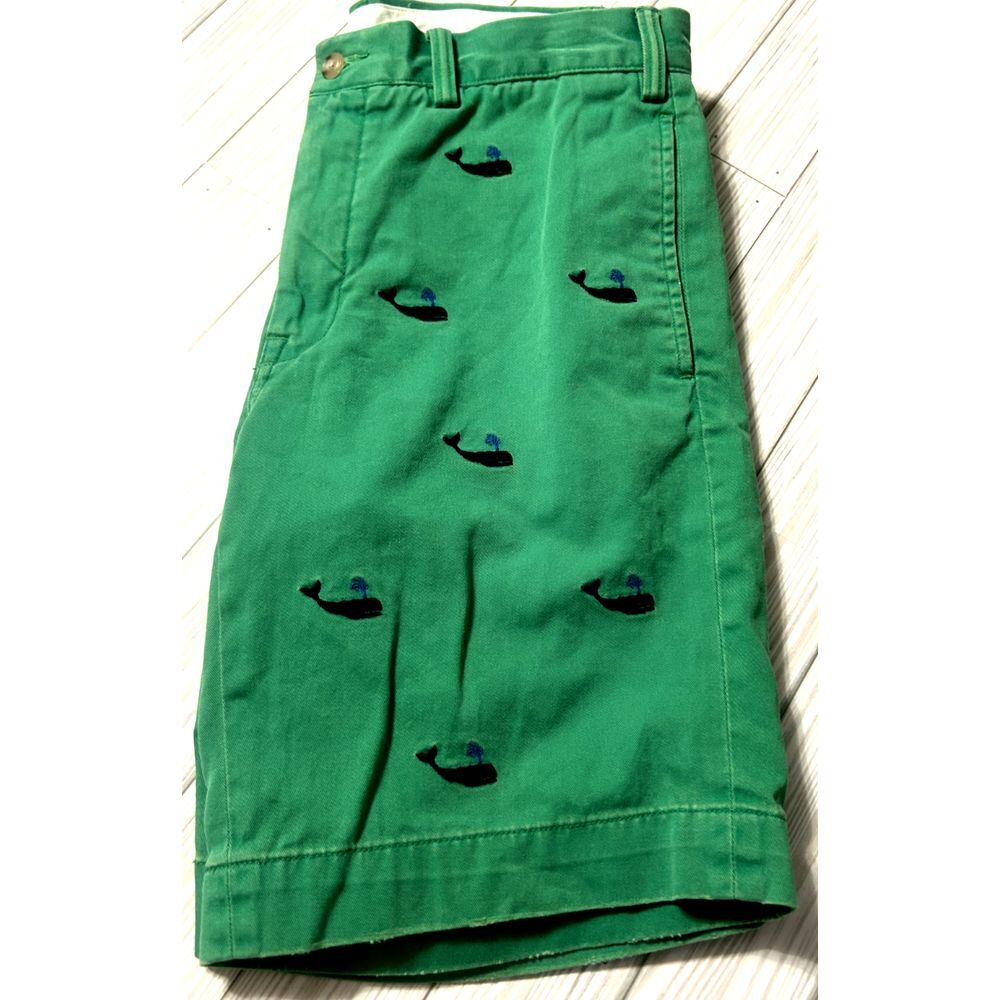 Polo Ralph Lauren Cotton Shorts Mens 30 Whale All Over Print Embroidered Classic